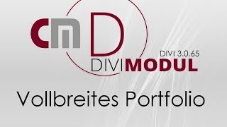 Divi Modul  Vollbreites Portfolio [upl. by Niwrad]