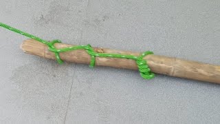 Different tying timber hitch vs clove hitch [upl. by Cammi651]