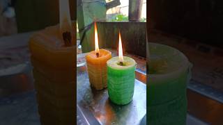 Home made bottle candle making shorts candle making [upl. by Eelyek351]