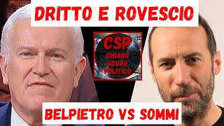 SCONTRO STORICO IN DIRETTA TRA BELPIETRO E SOMMI  BELPIETRO DISTRUGGE LA SINISTRA IN 3 MINUTI [upl. by Roselle799]