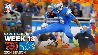 Chicago Bears vs Detroit Lions  2024 Week 13 Game Highlights [upl. by Atinid]