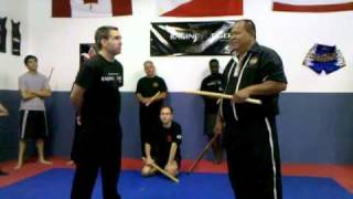 Grand Master Bobby Taboada demonstrating a disarm using Sean Tyler [upl. by Asilahs951]