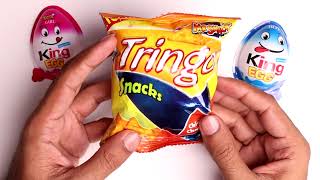 Satisfying Video Tringo Snacks Chips Chicken Chatpata ASMR Sound [upl. by Nodnarg]