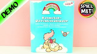 Adventskalender EINHORN SCHMINKE  Wir öffnen alle 24 Türchen Kosmetik Kalender von Nici für Kinder [upl. by Gnemgnok]