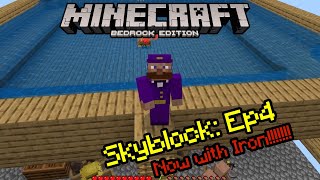 Skyblock Iron farm in infinitely generating skyblock EP4 [upl. by Anelrats]