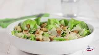 Caesar Salad con salsa allo yogurt  Ricette con Yogurt [upl. by Adley]