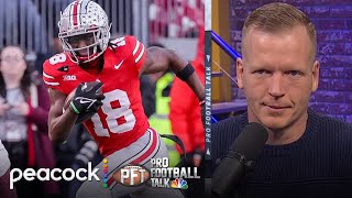 Chris Simms defends his 2024 NFL Draft WR rankings  Pro Football Talk  NFL on NBC [upl. by Michaele877]