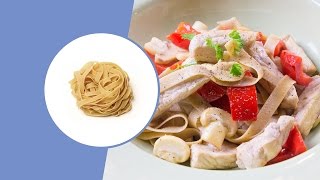 Tagliatelle Met Varkensfilet Champignons en Paprika  Diner  Koolhydraatarm Recept  Protiplan [upl. by Borgeson]