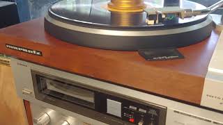 Marantz 6350 turntable with a Pioneer SA6700 Int Amp [upl. by Asreht617]