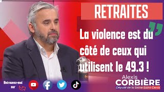 Retraites  quotLa violence est du côté de ceux qui utilisent le 493 quot  Alexis Corbière sur BFMTV [upl. by Huxham68]