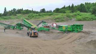 McCloskey Portable Crushing Spread  Jaw Cone Screener amp Stackers [upl. by Elburt912]