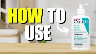 How To Use Cerave Blemish Control Cleanser Quick Guide [upl. by Noelc681]