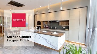 Kitchen Cabinet Lacquer Finish  High Gloss Door [upl. by Enyawed]