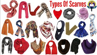 Types Of Scarves  Scarves With Picture In English  Scarves Styles  Easy English Learning Process [upl. by Tabina]