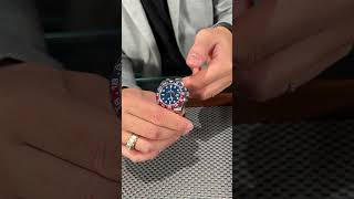 Rolex GMT Master II White Gold Pepsi Bezel Mens Watch 126719 Review  SwissWatchExpo [upl. by Okihsoy]