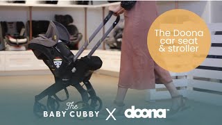 Doona Car Seat and Stroller Combo Overview  The Baby Cubby [upl. by Annahsor]