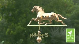 Good Directions 580P Horse Weathervane  Polished Copper [upl. by Maisey]