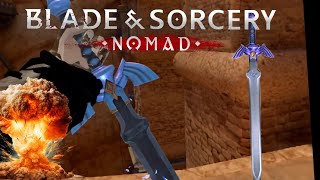 links MASTER SWORD MOD IN BLADES And SORCERY [upl. by Mallen]