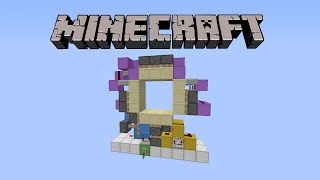 Porte 3x3 avec ouverture en spirale  Minecraft tuto redstone [upl. by Notloc]