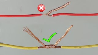 Awesome Idea How to Twist Electric Wire Together  Properly Joint Electrical Wire  Part 1 [upl. by Airemaj]