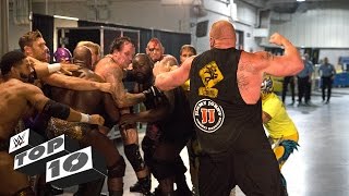 Brutal Backstage Brawls WWE Top 10 [upl. by Zetrauq980]