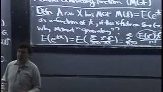 Lecture 17 Moment Generating Functions  Statistics 110 [upl. by Inaj]