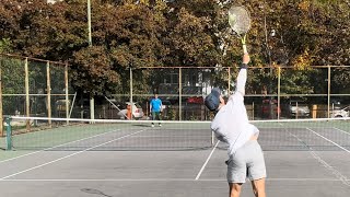 Tennis Highlights in Karposh  Amateur Tennis [upl. by Gnohp]