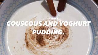 Couscous thiakry  Couscous and yoghurt pudding [upl. by Fidole]