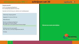 Staatsexamen B1  Examenopgaven Set 33 – Schrijveninburgeringsexamen [upl. by Gunning]