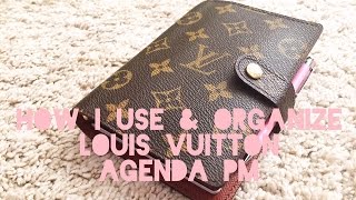 LOUIS VUITTON AGENDA PM  Set Up Organization Planning Review etc [upl. by Skier]