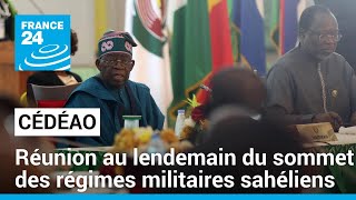 Réunion des chefs dÉtat de la Cédéao au lendemain du sommet des régimes militaires sahéliens [upl. by Mccarthy]