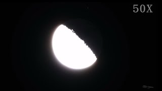 4K Moon 600X SuperTelephoto Zoom 25mm15000mm 月 [upl. by Aloke]