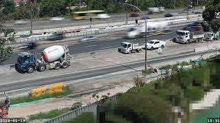 Warringah Freeway Upgrade time lapse  Friday 19 January 2024 [upl. by Seyah]