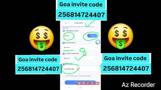 Goa game invite code 🤑Goa game ragister karna ka link🖇️ Description ma diya gya h🙏newviralvideo🤑💯💰 [upl. by Suivatnom]