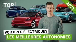 Le TOP des voitures électriques 2021 avec le plus dautonomie [upl. by Bennink]