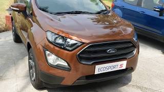 2018 Ford Ecosport S Ecosport Signature walkaround in Hindi  MotorOctane [upl. by Luana144]