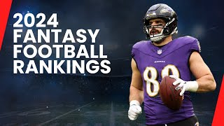 2024 Fantasy Football Tight End Rankings  Top 5 TEs to Draft [upl. by Ruprecht]