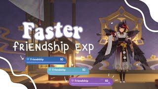 TOP 3 TIPS to Gain Friendship Exp FASTER🔆 Genshin Impact [upl. by Maddalena]