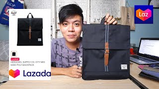 Herschel Supply Co City Mid 600D POLY Backpack from Lazada [upl. by Anig]