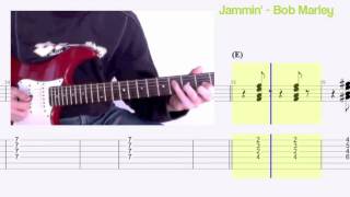 Jammin  Bob Marley Guitarra Tab [upl. by Ahsiliw]