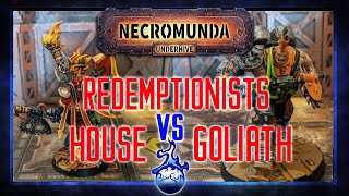 Necromunda battle report Cawdor Redemptionists vs House Goliath  Underhive Games episode 6 [upl. by Haroved]