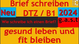 DTZ B1  Brief schreiben  Tipps geben  gesund leben bleiben dtz dtzb1 briefschreiben deutschb1 [upl. by Wareing]