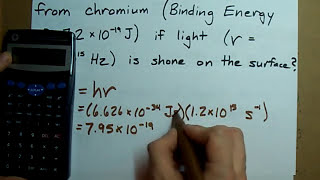 Will electrons be ejected from the metal Photoelectric Effect Example [upl. by Arthur]