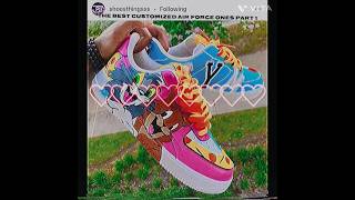 the best customized Air Force Ones Part 1 rap music youtubeshorts drill edit [upl. by Concha]