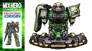 How to draw Gundam  Changed ＇MS06 ZAKU II to FORMANIA EX Design [upl. by Harbard]