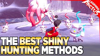 The BEST Shiny Hunting Methods in Pokemon Legends Arceus V10  V102 [upl. by Thorrlow]