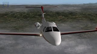 Full instrumental NDB flight with jets Eclipse 550 [upl. by Kermie98]