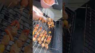 pinchos de carne y vegetales [upl. by Ahseinek]