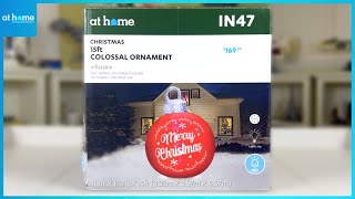 Airflowz 15FT COLOSSAL OVERSIZED ORNAMENT Inflatable Review At Home 2024 Exclusive [upl. by Rosalyn487]