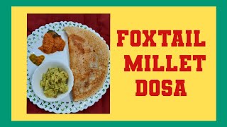 foxtail milletampdaldosa milletdosa foxtailmilletrecipes millet milletrecipes ನವಣೆದೋಸೆ [upl. by Scrogan]